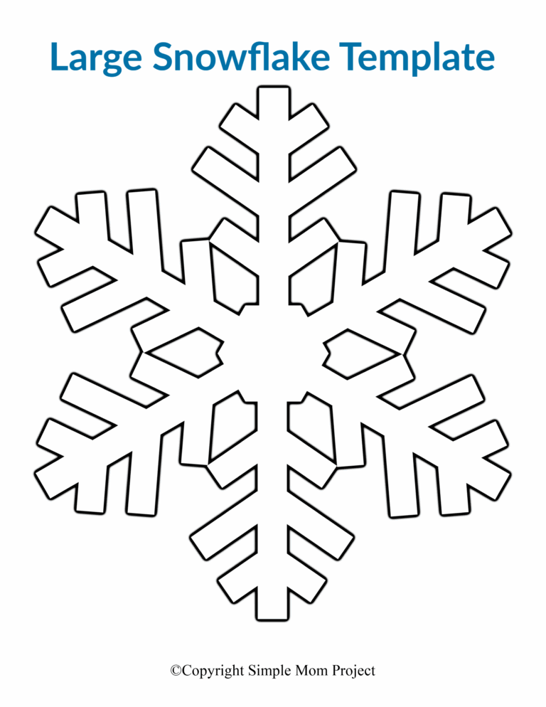 Snowflake Template Printable Free