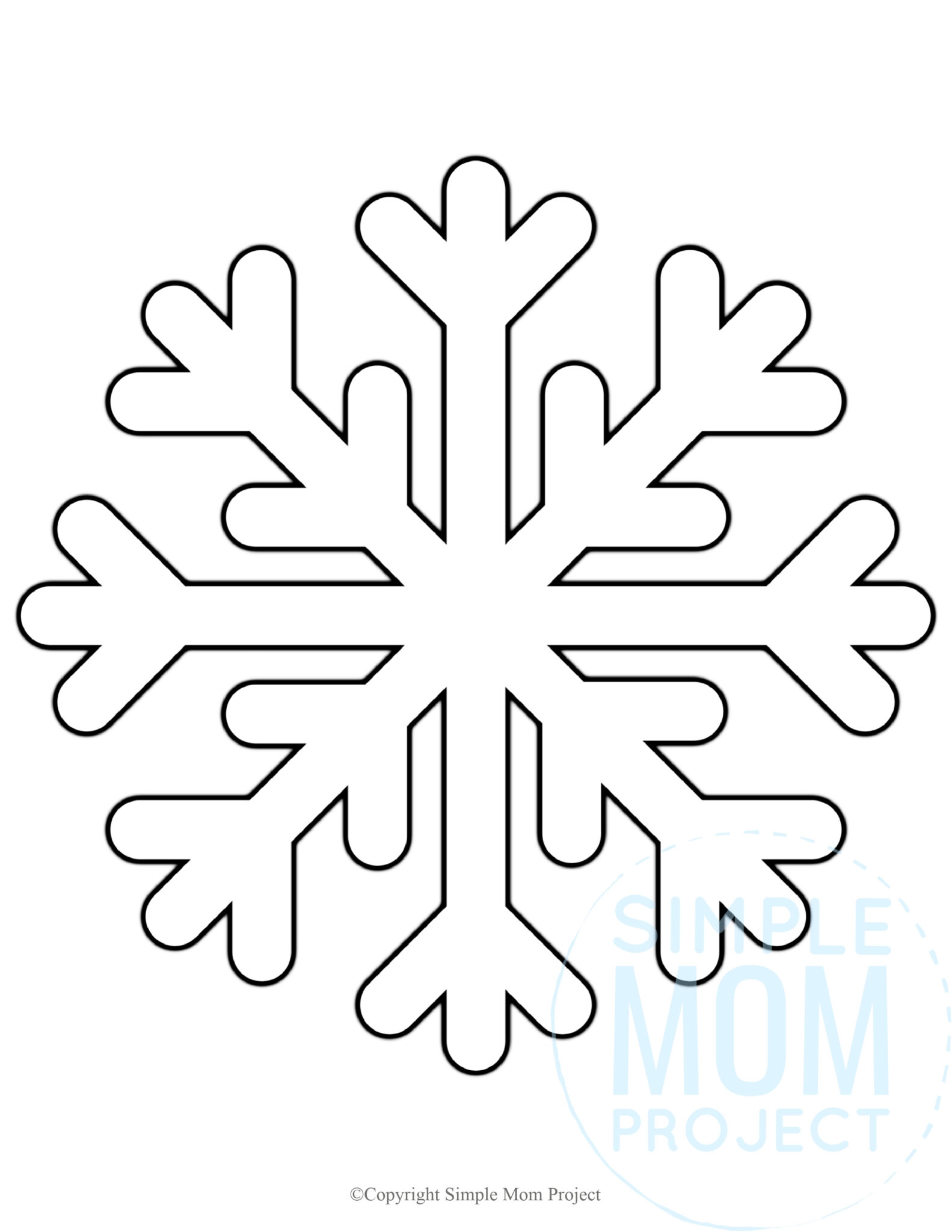 Snowflake Template Printable Free Snowflake Template Printable Free