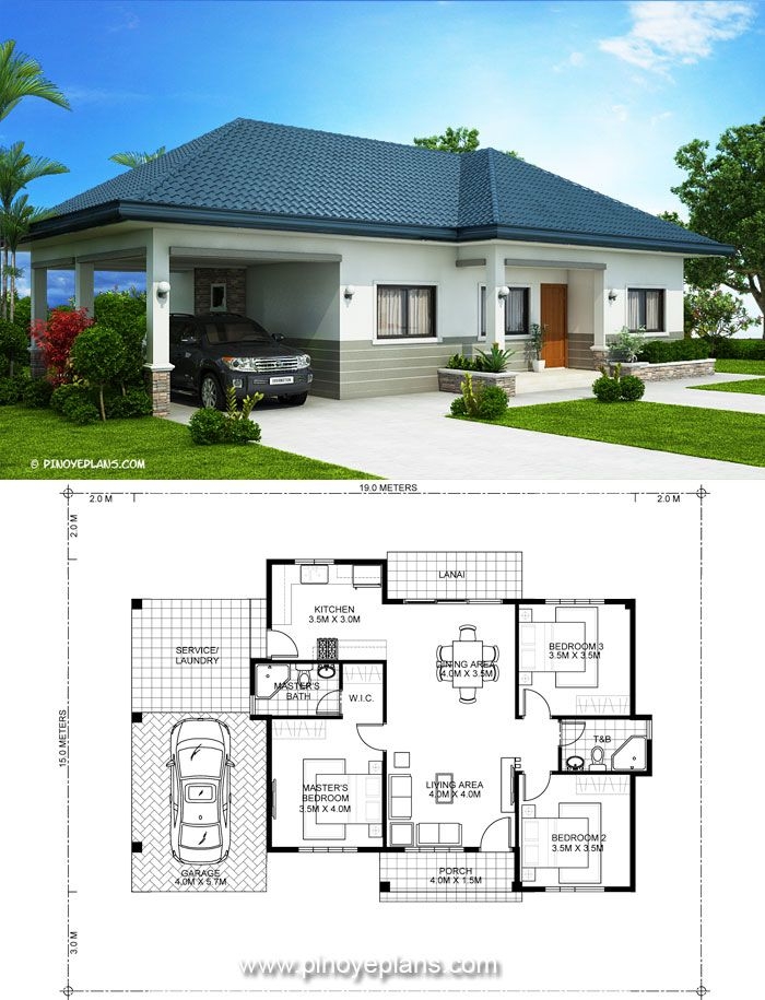 Splendid Three Bedroom Bungalow House Plan Bungalow House Plans Splendid Three Bedroom Bungalow House Plan Bungalow House Plans