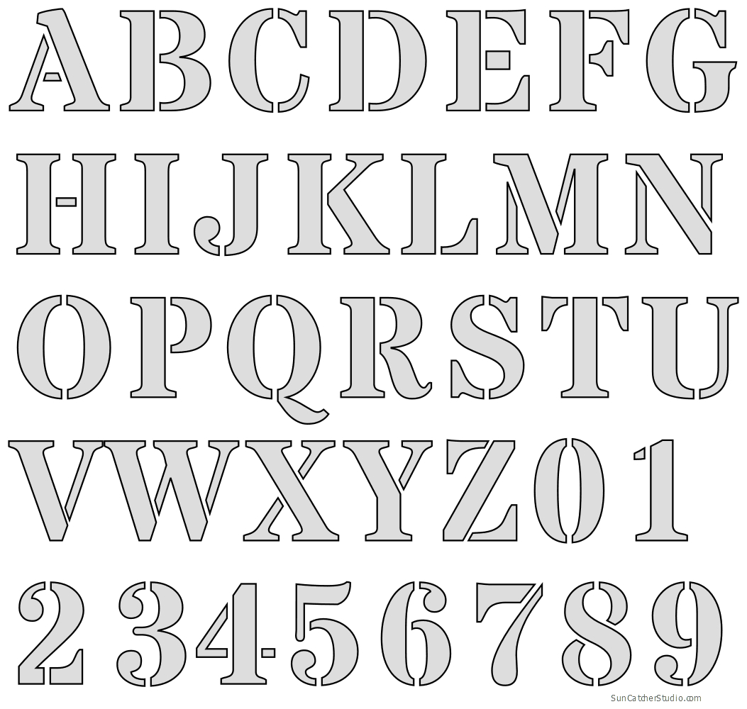 Stencil Letters To Print Out For Free