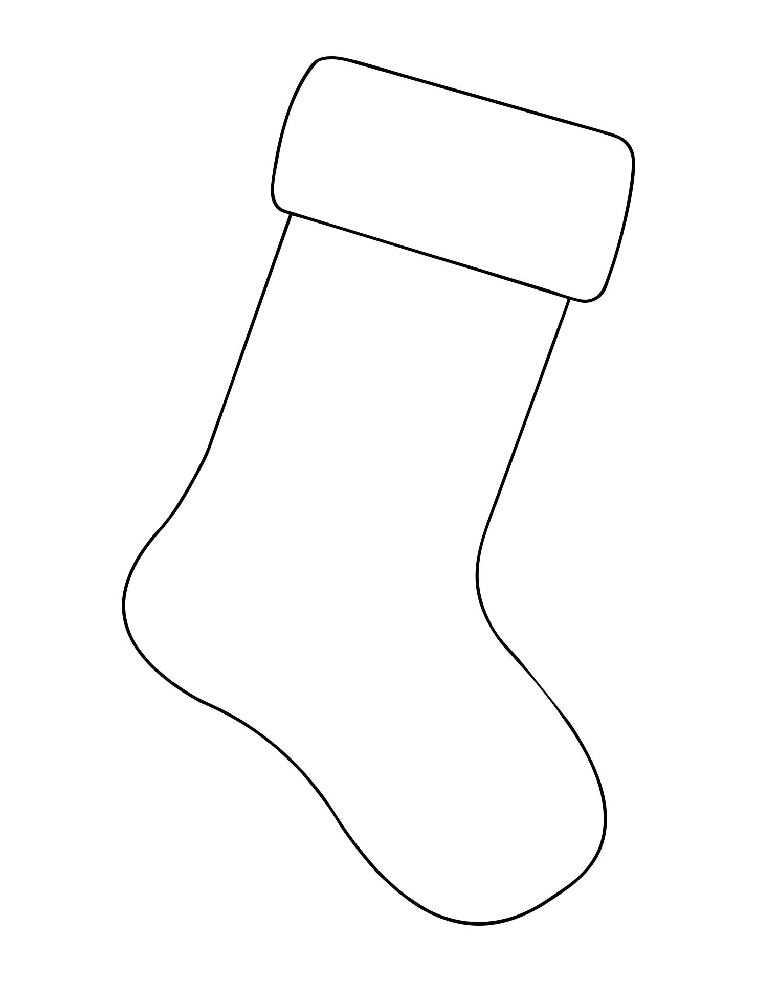 Stocking Printable Template