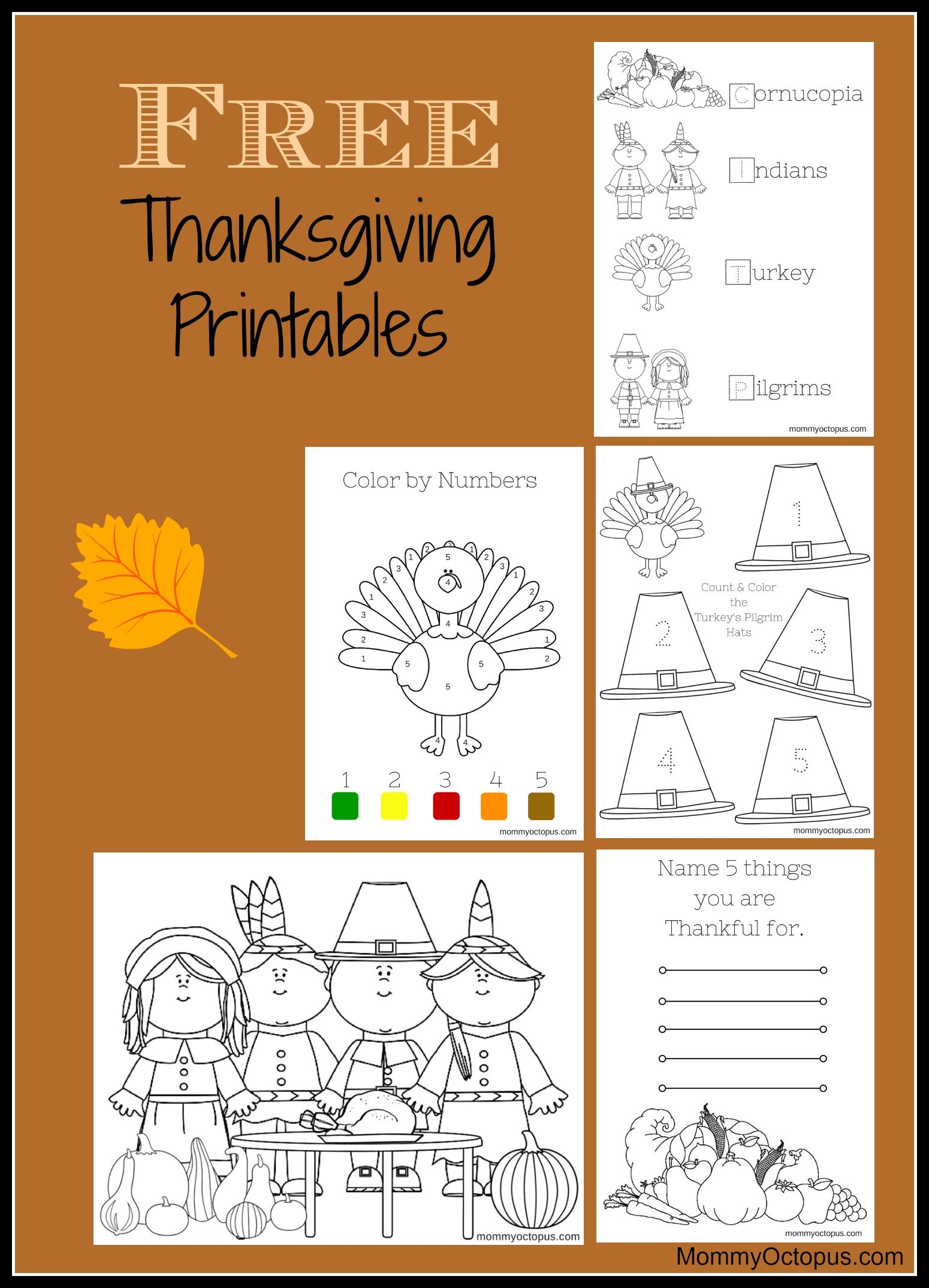 Teach Child How To Read Free Printable Thanksgiving Day Worksheets