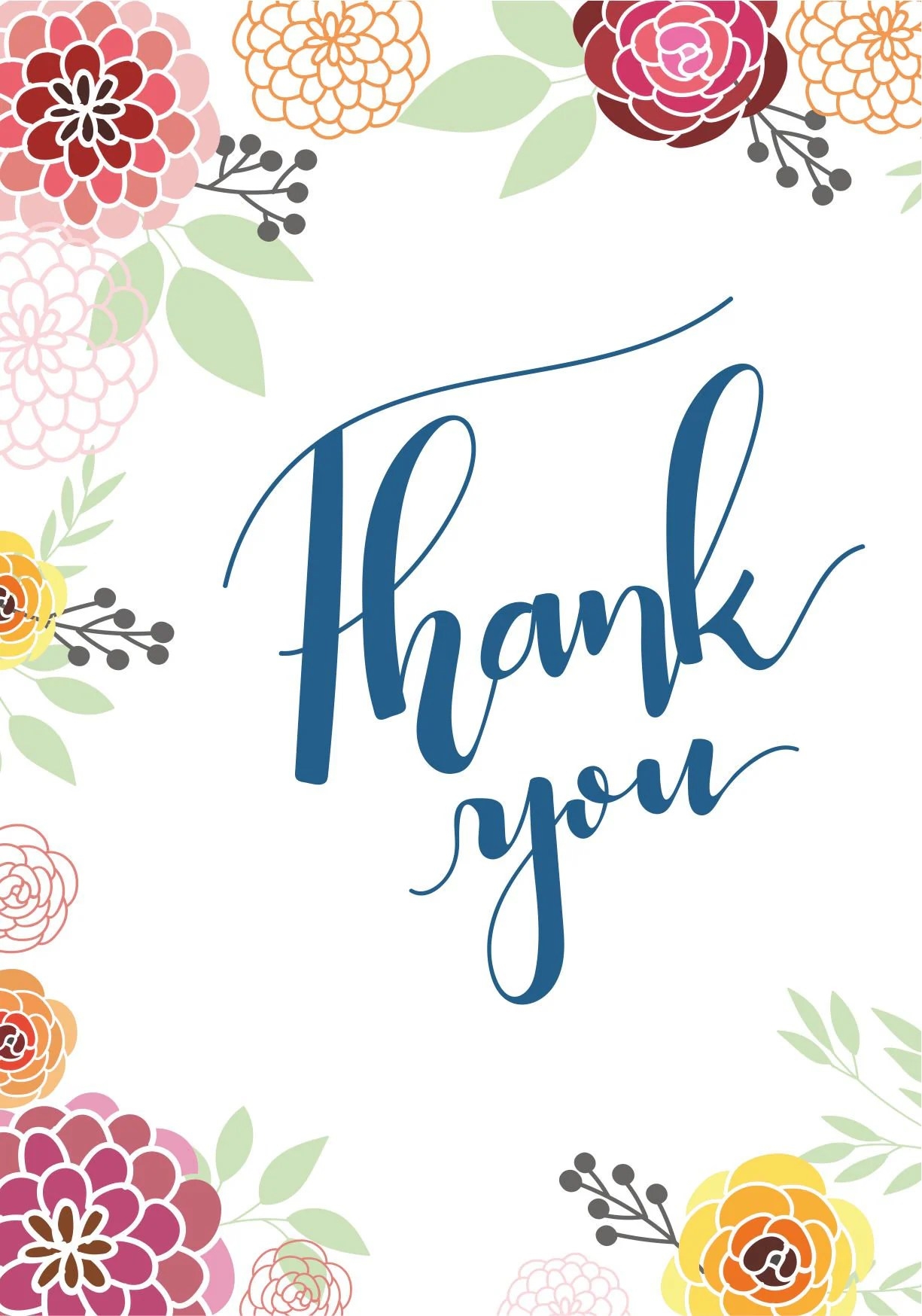 Thank You Card Printables