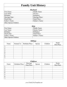This Free Printable Family History Table Is A Great Alternative To A This Free Printable Family History Table Is A Great Alternative To A