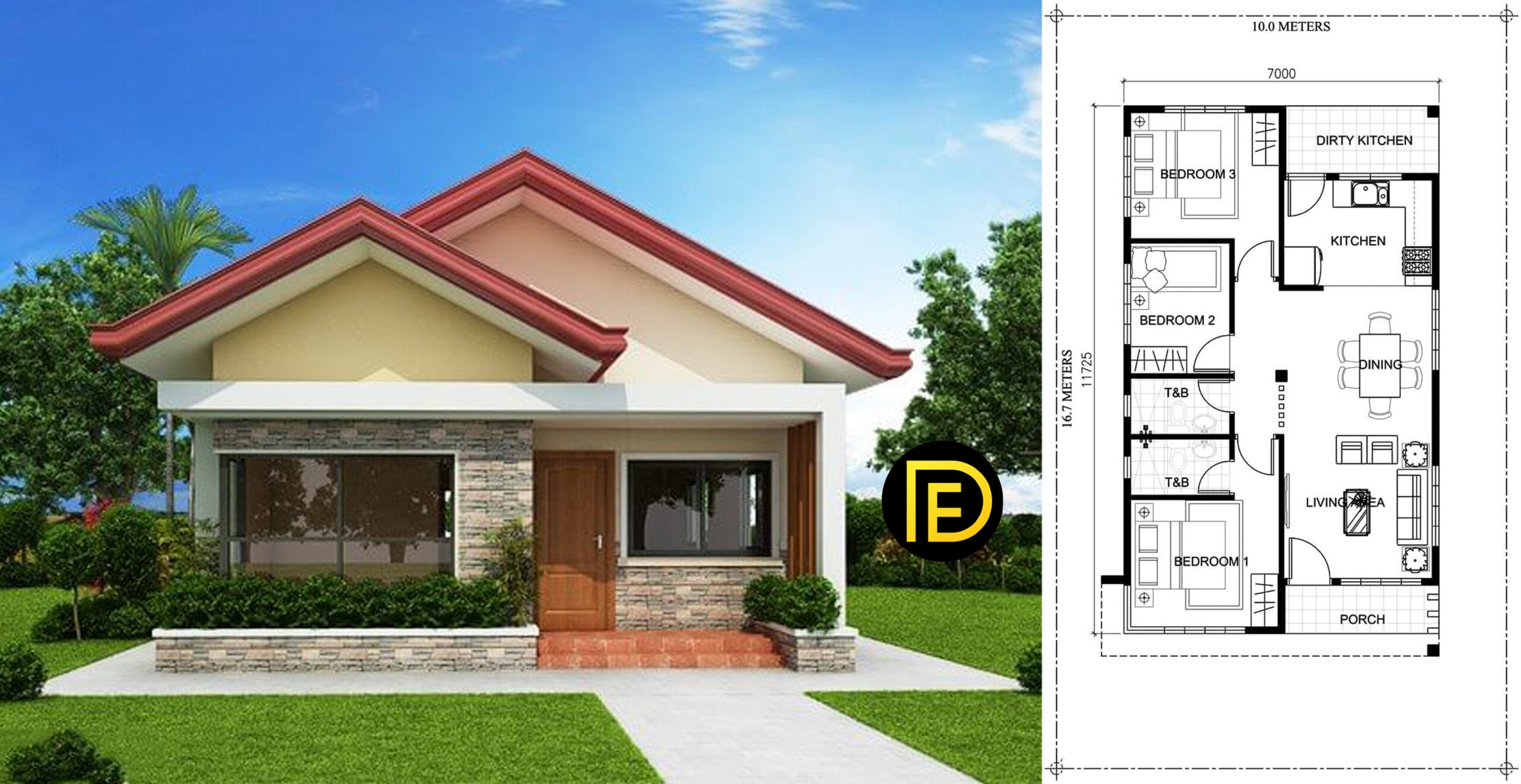 Top 7 Captivating 3 Bedroom One Storey House Plans For Style And