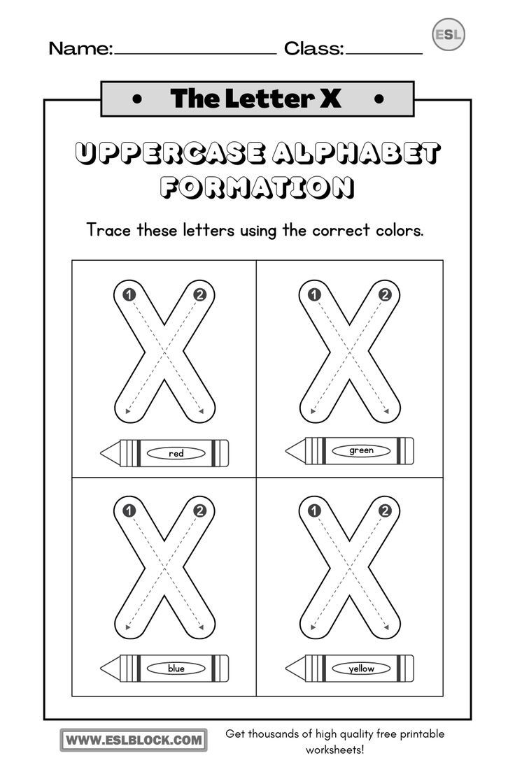 Tracing The Letter X Worksheets Lettering Free Printable Worksheets 
