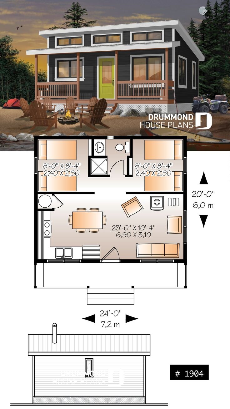 Two Bedroom Tiny House Plans Two Bedroom Tiny House Plans