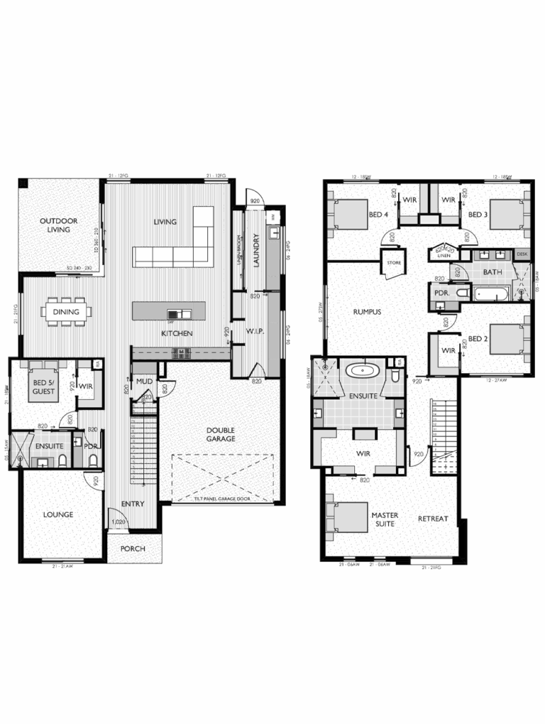 Two Storey Home Floor Plans Virtue Homes Award Winning Builders