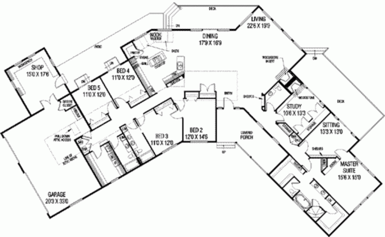 Unique 5 Bedroom Ranch Style House Plans New Home Plans Design
