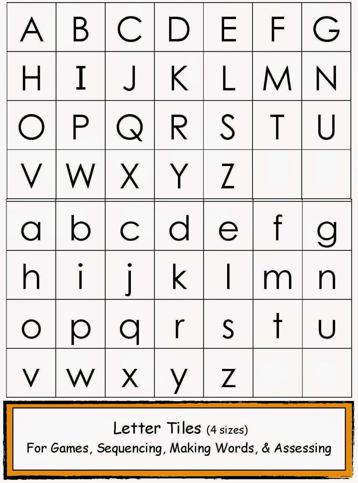 Upper And Lower Case Alphabet Printables Upper And Lower Case Alphabet Printables