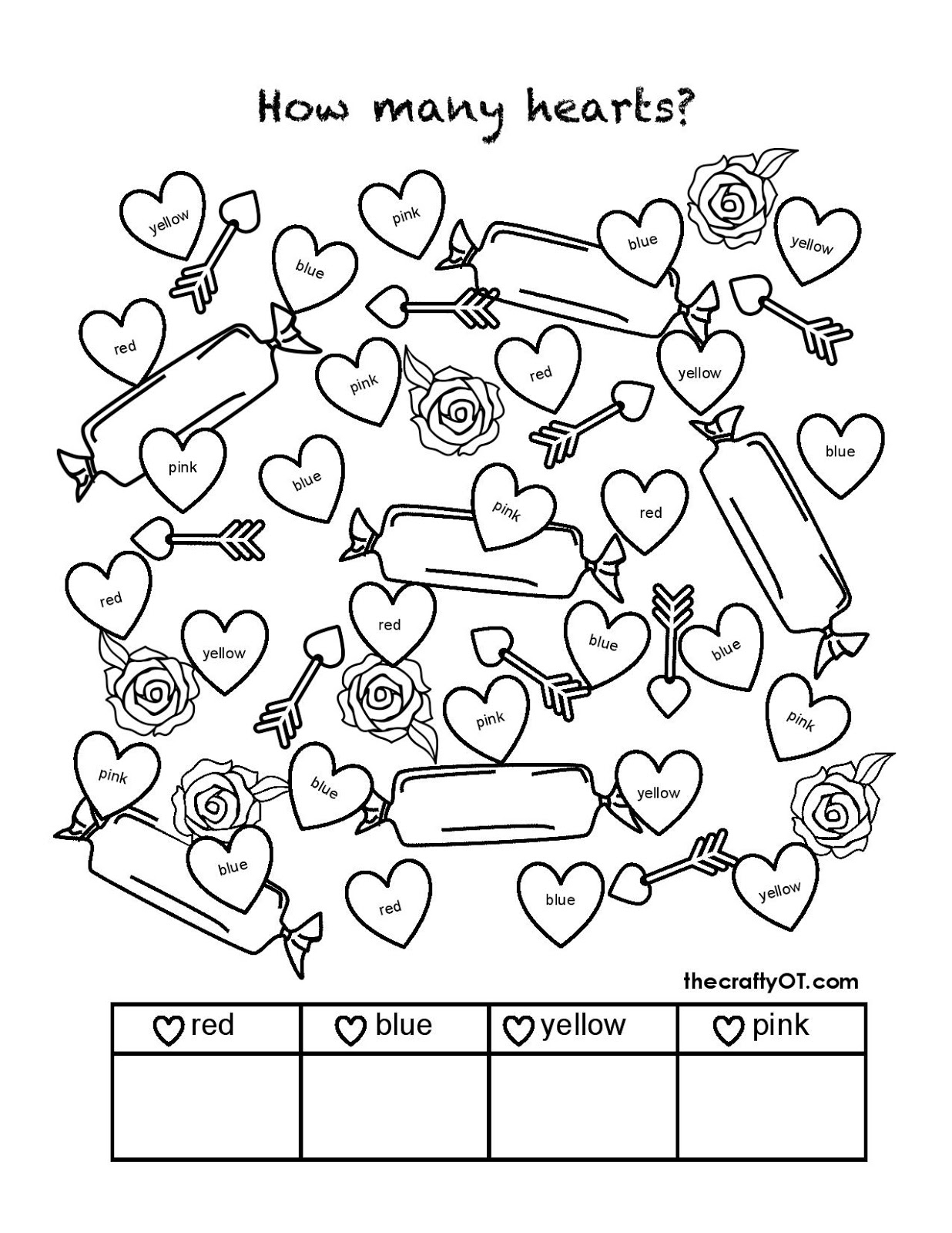 Valentine Printable Worksheets