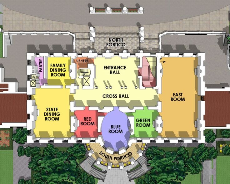 White House Floor Plan First Floor White House Plans White House Usa 